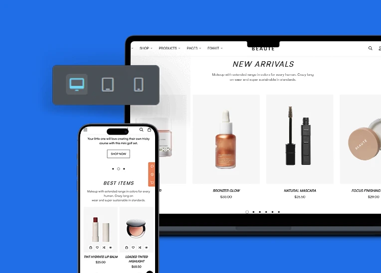 Mobile first preview